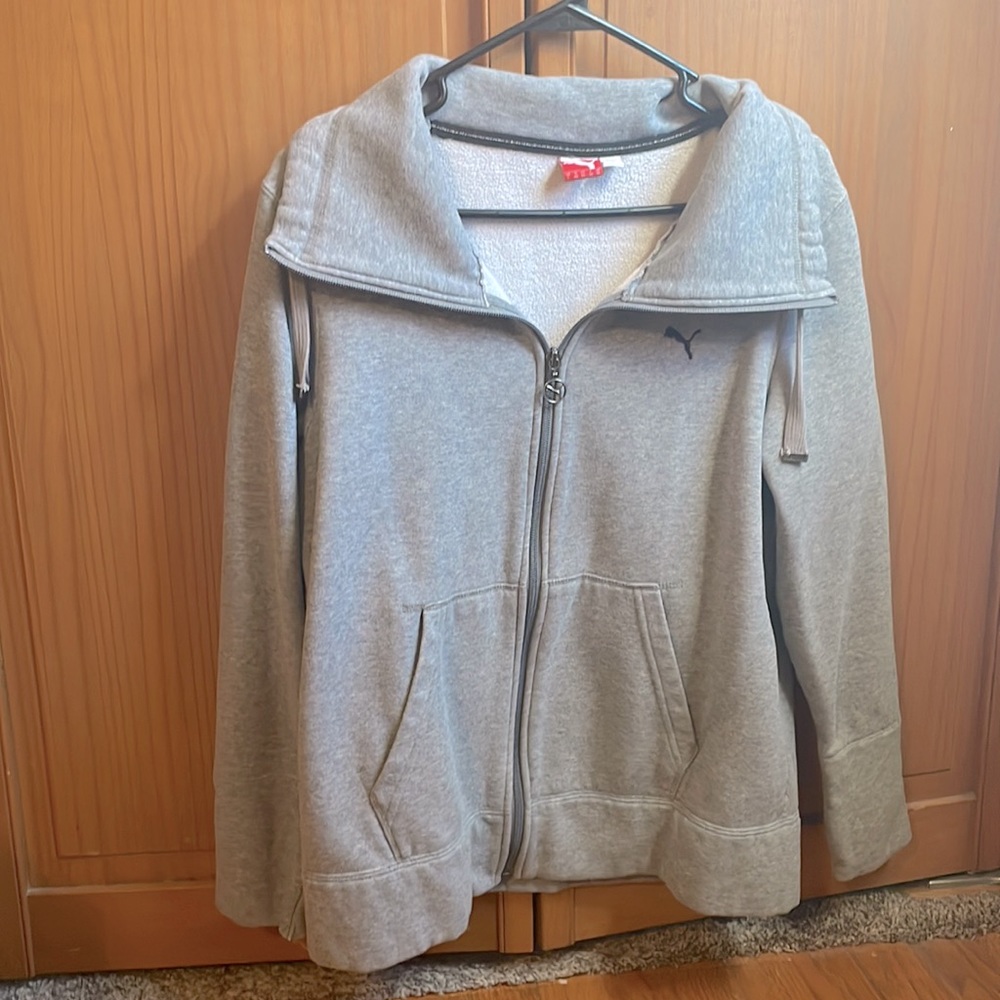 Puma zip-up sweatshirt - grey